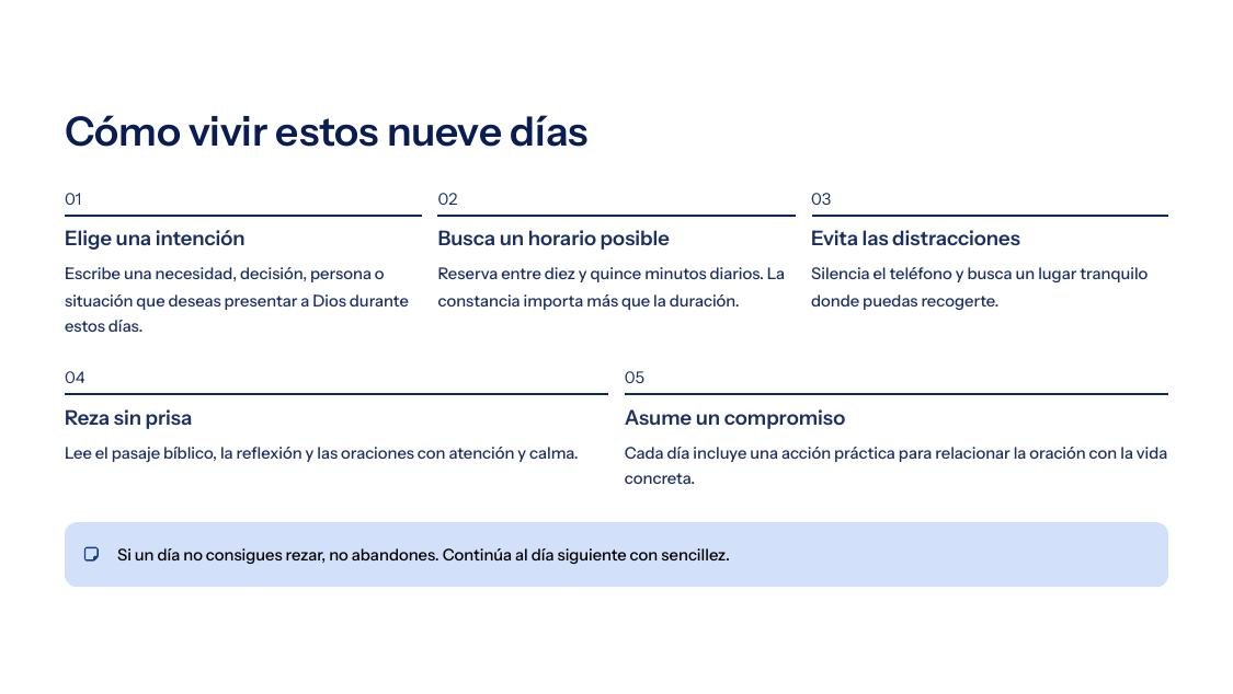 Cómo vivir la novena