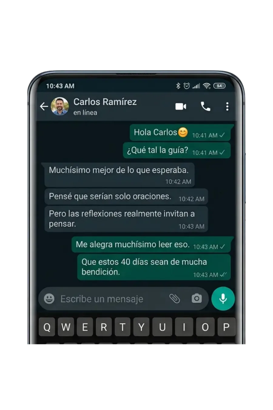 Testimonio de Carlos sobre las reflexiones de la guía
